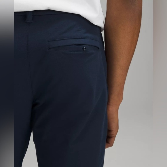 Lululemon Men’s ABC slim fit trouser Pant Sz 38 NAVY blue business dri fit dress - Picture 5 of 12
